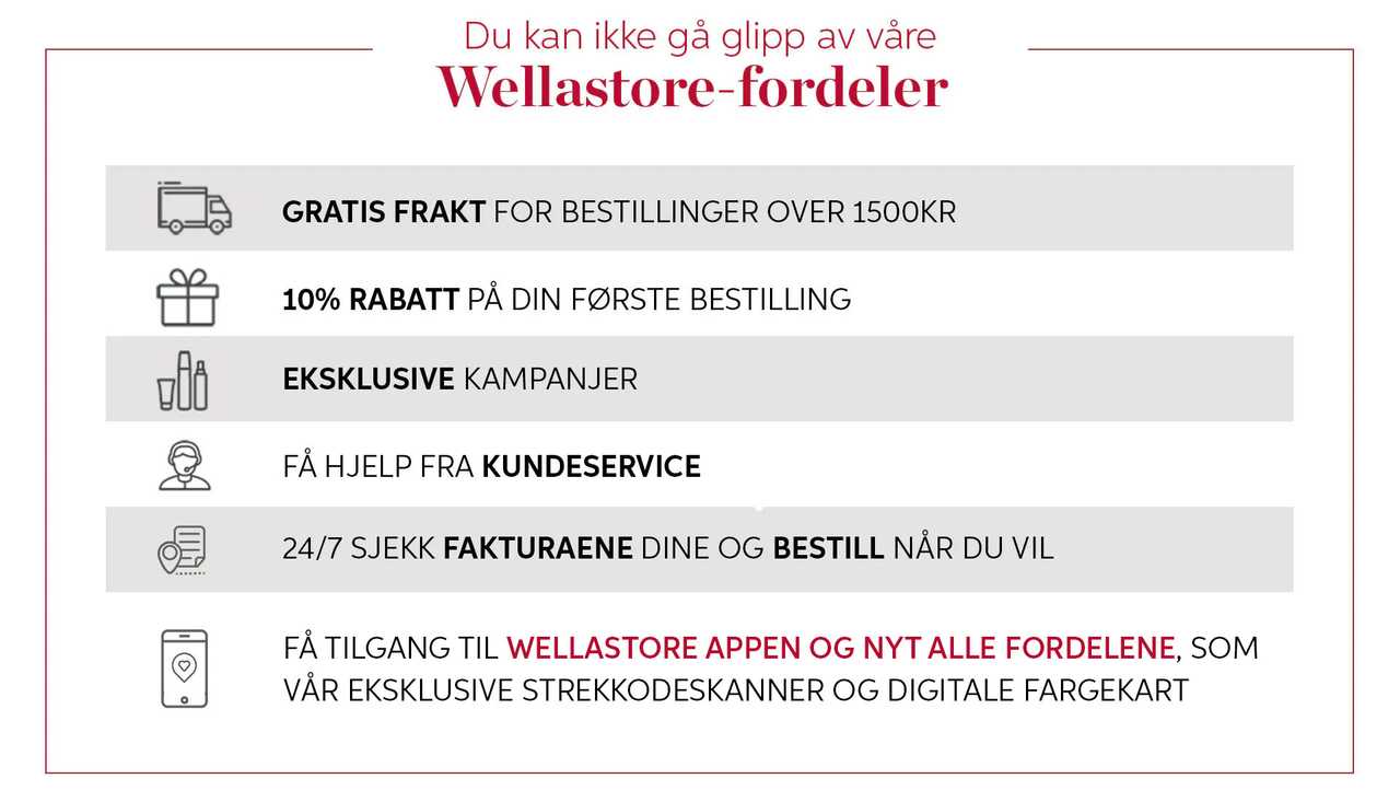 Du kan ikke gå glipp av våre Wellastore-fordeler!