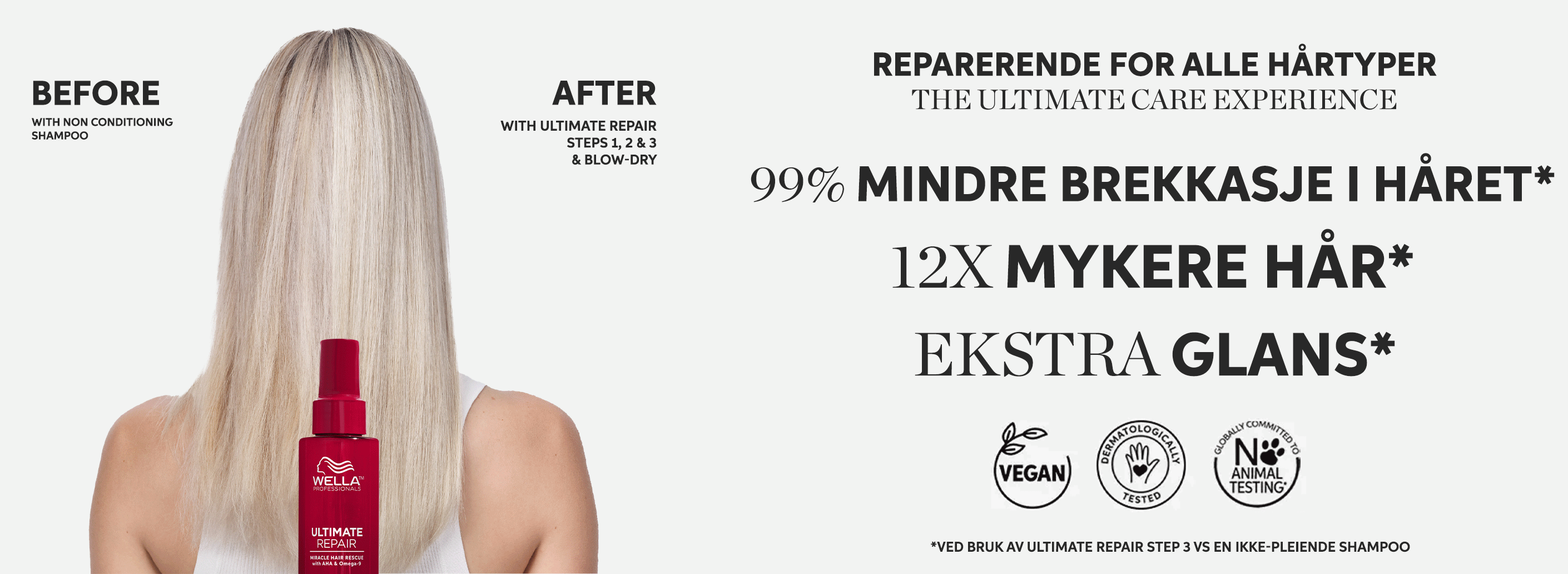 Ultimate Repair is for all types of hair!